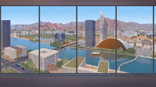 Side panels of Watershed: Arizona board game