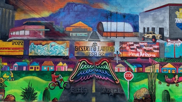 Mural in Mesa's Distrito Latino