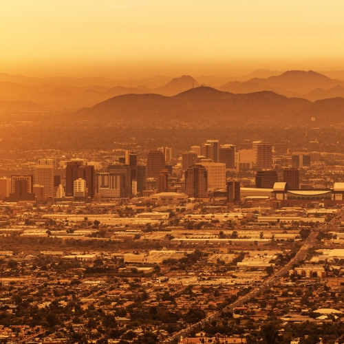 Aerial photo of the Valley of the Sun