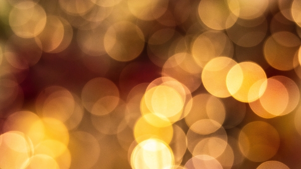 Blurry twinkle lights