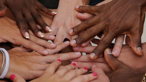 hands in