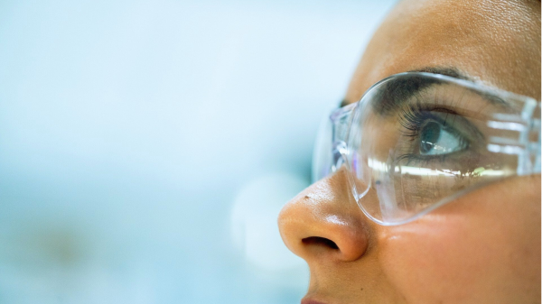Woman in goggles