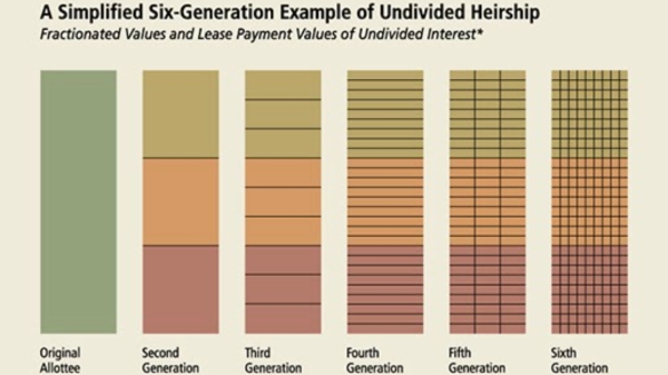 Visualization of land fractionation