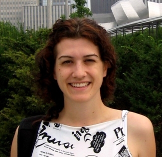 Marta Berbés Blazquez smiling outside
