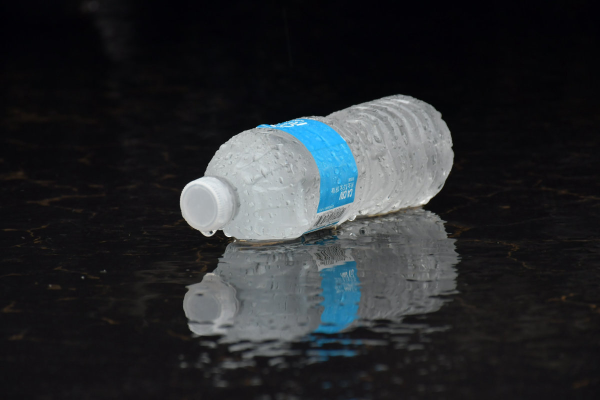 a cold water bottle